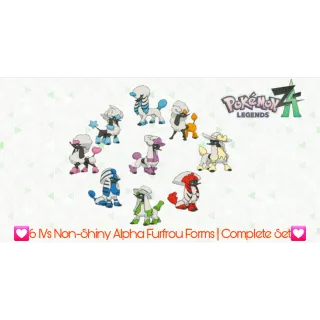 💗6 IVs Non-Shiny Alpha Furfrou Forms | Complete Set | Pokémon Legends: Z-A💗