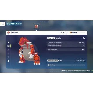 🔥6 IVs Non-Shiny Battle Ready Groudon| Pokémon Legends: Z-A | Mega Dimension DLC🔥