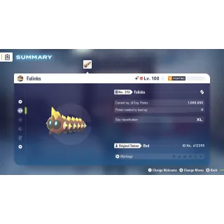 🌟6 IVs Shiny Alpha Battle Ready Falinks | Pokémon Legends: Z-A🌟