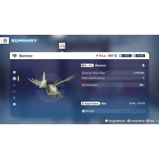 🌟6 IVs Shiny Alpha Battle Ready Skarmory| Pokémon Legends: Z-A🌟
