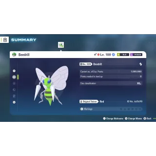 🌟6 IVs Shiny Alpha Battle Ready Beedrill | Pokémon Legends: Z-A🌟