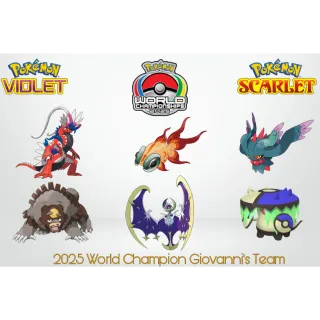 🥇2025 World Champion Giovanni's Team | Pokémon Scarlet & Violet | 100% Competitive🥇