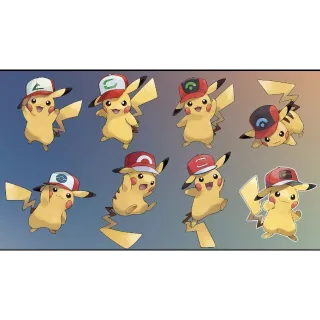 ⚡Ash Hat Pikachu Complete Set| Pokémon Sword & Shield⚡Untouched