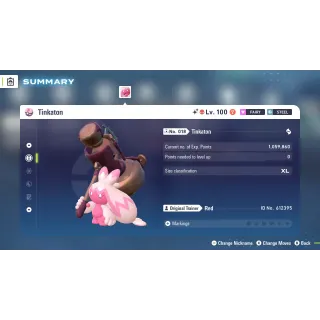 🌟6 IVs Shiny Alpha Battle Ready Tinkaton | Pokémon Legends: Z-A | Mega Dimension DLC🌟