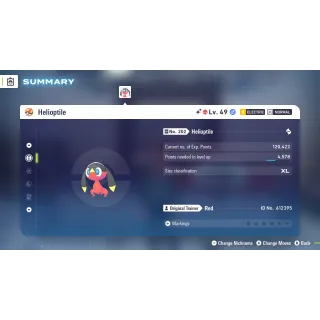 🌟6 IVs Shiny Alpha Helioptile | Pokémon Legends: Z-A🌟