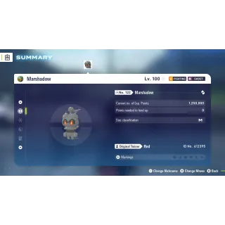 6 IVs Non-Shiny Battle Ready Marshadow | Pokémon Legends: Z-A | Mega Dimension DLC