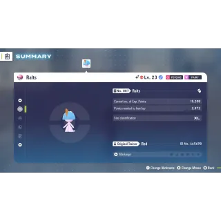 🌟6 IVs Shiny Alpha Ralts | Pokémon Legends: Z-A🌟