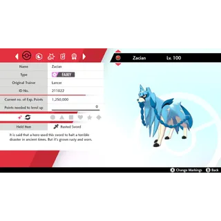 🌟2021 Shiny Zacian Event | Pokémon Sword & Shield | Untouched🌟
