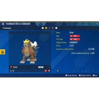 🌟2011 Shiny GameStop Entei Event| Pokémon Scarlet & Violet🌟Untouched