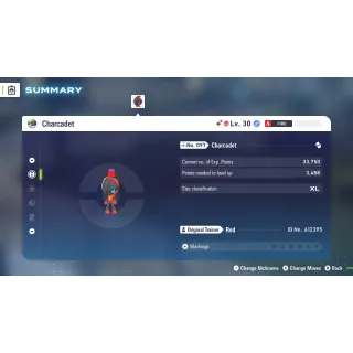 🌟6 IVs Shiny Alpha Charcadet | Pokémon Legends: Z-A| Mega Dimension DLC🌟