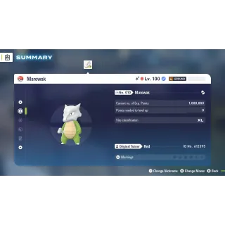 🌟6 IVs Shiny Alpha Battle Ready Marowak | Pokémon Legends: Z-A | Mega Dimension DLC🌟