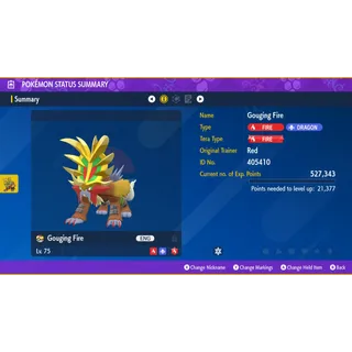 🔥Gouging Fire - Indigo Disk DLC | Pokémon Scarlet & Violet 🔥 Untouched