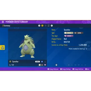 👻6 IVs Tyranitar Tera Raid Event | Pokémon Scarlet & Violet | Mightiest Mark👻