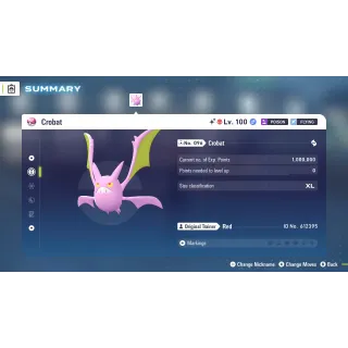 🌟6 IVs Shiny Alpha Battle Ready Crobat | Pokémon Legends: Z-A | Mega Dimension DLC🌟