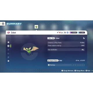 🌟6 IVs Shiny Alpha Zubat | Pokémon Legends: Z-A| Mega Dimension DLC🌟