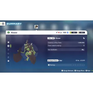 🌟6 IVs Shiny Alpha Battle Ready Kleavor | Pokémon Legends: Z-A | Mega Dimension DLC🌟