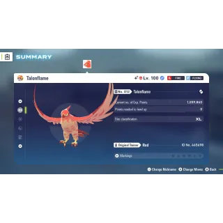 🌟6 IVs Shiny Alpha Battle Ready Talonflame | Pokémon Legends: Z-A🌟