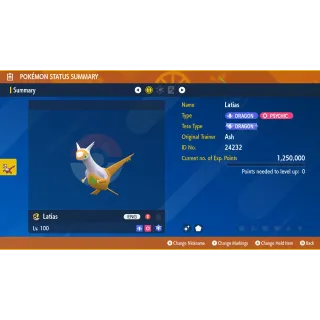 🌟6 IVs Shiny Latias | Pokémon Scarlet & Violet🌟