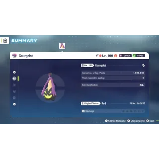 🌟6 IVs Shiny Alpha Battle Ready Gourgeist| Pokémon Legends: Z-A🌟