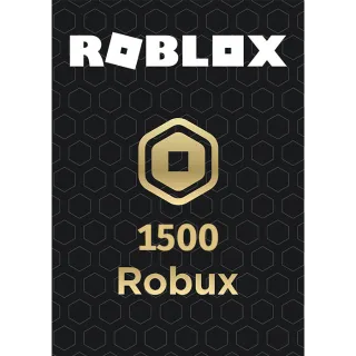 Roblox Gift Card - 1500 Robux Key