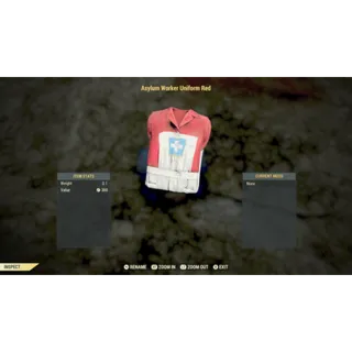 Red asylum uniform 