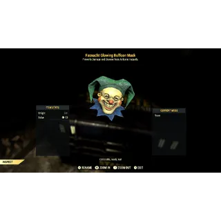 Glowing buffoon mask