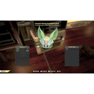 Fasnacht glowing Scorchbeast mask