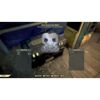 Urban scout armor mask