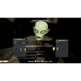 Fasnacht glowing alien mask