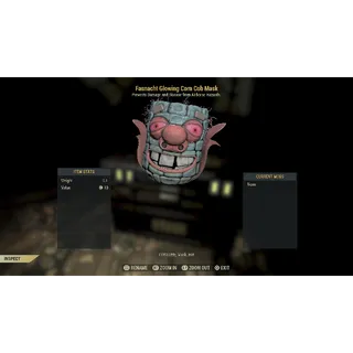 (PLAYSTATION) glowing corn cob mask