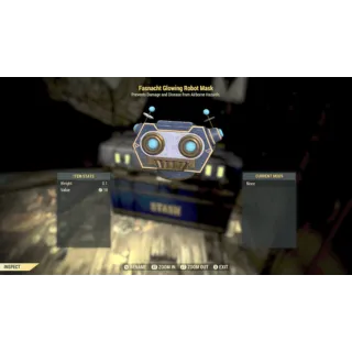 Fashnacht glowing robot mask