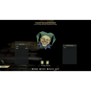 (PLAYSTATION) glowing buffoon mask
