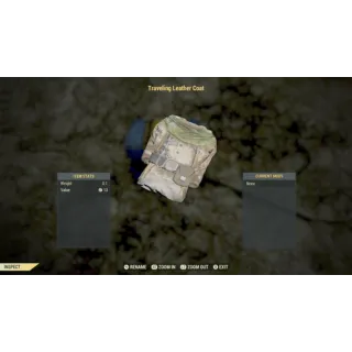 Traveling leather coat