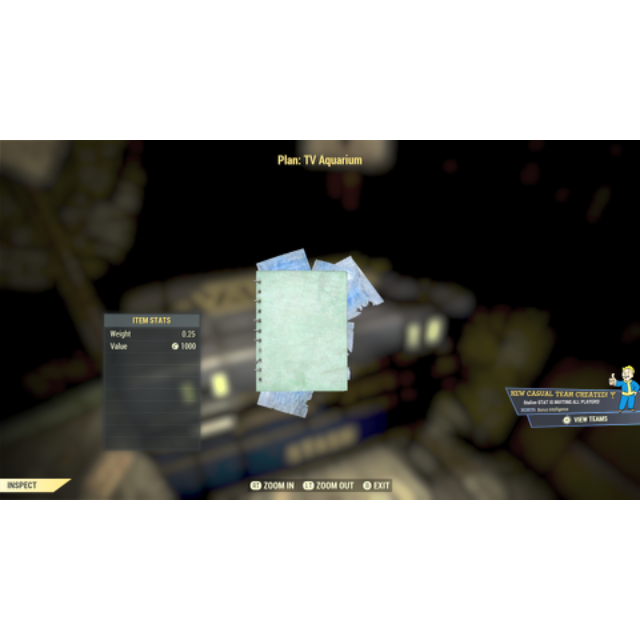 Tv Aquarium Fallout 76 Game Items Gameflip