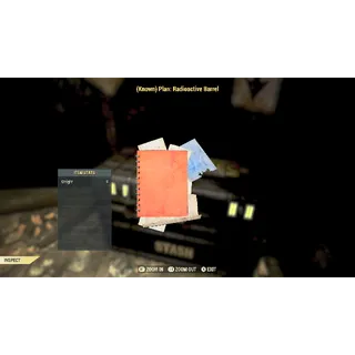 Radioactive barrel