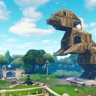 STW T-REX BUILD FORTNITE