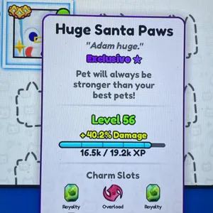 Huge Santa paws