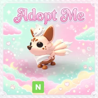 Latte Kitsune NEON - Adopt Me