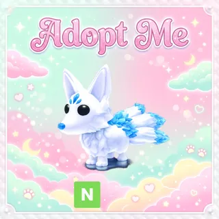 Neon Glacier Kitsune - Adopt Me