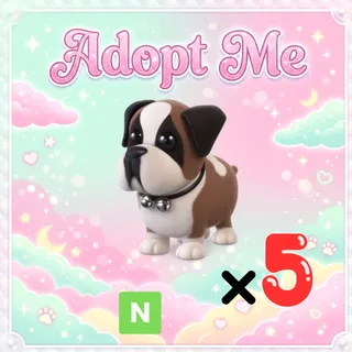 5x Neon St Bernard - Adopt Me