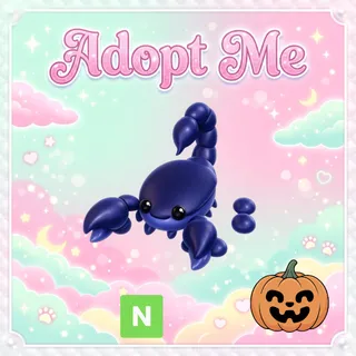 Neon Halloween Blue Scorpion - Adopt Me