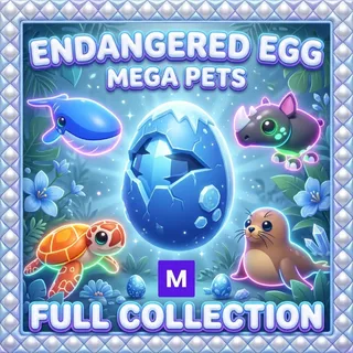 Endangered Egg Mega Pets Full Set | Every Mega Pet Included | Adopt Me