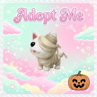 Halloween White Mummy Cat - Adopt Me