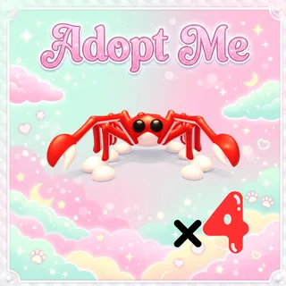 4x Spider Crab - Adopt Me