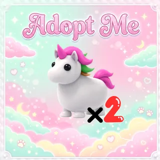 2x Unicorn - Adopt Me