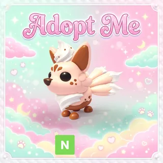Neon Latte Kitsune - Adopt Me