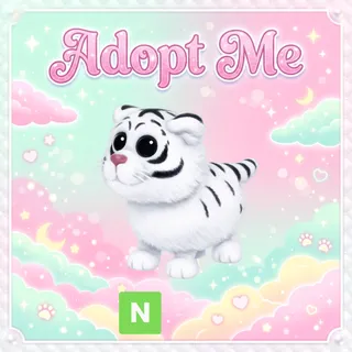 Neon Lunar White Tiger - Adopt Me