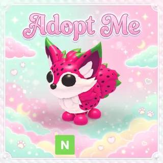 Neon Dragonfruit Fox - Adopt Me