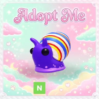 Neon Candy Cane Snail - Adopt Me