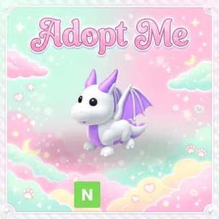 Neon Lavender Dragon - Adopt Me